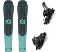 Pack sci Volkl Mantra 84 W Turquoise/black 26 + Attacchi Sci - Nero / Blu - Größe 163 - 2026