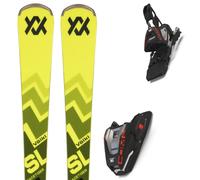 Pack sci Volkl Racetiger Sl Master Black/yellow + Comp 16 Gw 25 - Giallo / Nero - Größe 155 - 2025