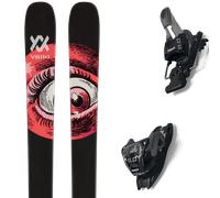Pack sci Volkl Revolt 90 24 + Attacchi Sci - Bianco / Rosa / Nero - Größe 186 - 2024
