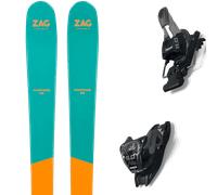 Pack sci Zag H86 Lady 24 + Attacchi Sci - Blu / Giallo - Größe 170 - 2024