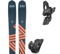 Pack sci Zag Slap 98 24 + Attacchi Sci - Grigio / Arancione - Größe 173 - 2024