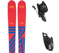 Pack sci Zag Slap Junior 25 + Attacchi Sci - Rosso / Blu - Größe 147 - 2025