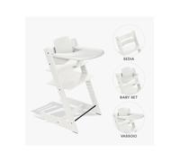 Tripp Trapp High Chair Bundle White + Stokke Tray White