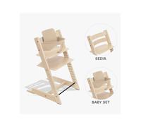 Pack seggiolone Tripp Trapp® Naturale sedia + babyset - personalizzabile - Stokke®