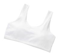 Pack Set Crop Top Reggiseno Ragazza Senza Cuciture Sport Reggiseno Allenamento Bianco Teen Reggiseno Camisole Style Leggero Senza Cuciture Bambini Mutande 140 Ragazzi Bio, bianco, 9-13 Jahre