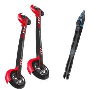 Pack skiroll Kv+ Rollerski Arrow Skate Carbon 25 + Attacchi Sci - Rosso / Nero - Größe unica - 2025