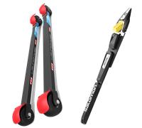 Pack skiroll Kv+ Rollerski Launch Pro Cl 73 Slow 26 + Attacchi Sci - Nero / Rosso - Größe unica - 2026