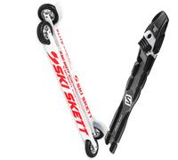 Pack skiroll Ski Skett Elite Skate Pl 25 + Attacchi Sci - Bianco / Rosso - Größe unica - 2026