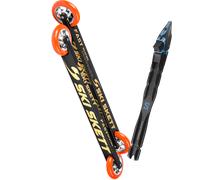 Pack skiroll Ski Skett Fast Skate Pro 25 + Attacchi Sci - Grigio / Rosso - Größe unica - 2025