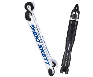 Pack skiroll Ski Skett Sport Skate Pl 25 + Attacchi Sci - Bianco / Blu - Größe unica - 2026