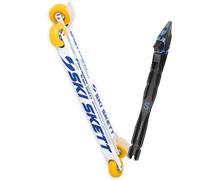 Pack skiroll Ski Skett Sport Skate Pv 25 + Attacchi Sci - Bianco / Blu - Größe unica - 2025