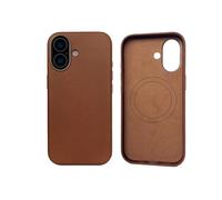 Pack & Smooch per iPhone 17 | Cover posteriore in pelle | Concia al vegetale, pelle italiana | Colore marrone chiaro