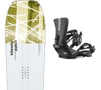 Pack snowboard Amplid Kill Switch White/yellow 26 + Attacchi Sci - Bianco / Verde - Größe 158 - 2026