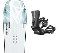 Pack snowboard Amplid Mood Bender White/blue 26 + Attacchi Sci - Bianco - Größe 154 - 2026
