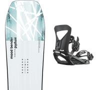 Pack snowboard Amplid Mood Bender White/blue 26 + Attacchi Sci - Bianco - Größe 154 - 2026
