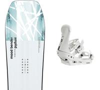 Pack snowboard Amplid Mood Bender White/blue 26 + Attacchi Sci - Bianco - Größe 154 - 2026