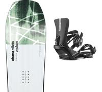 Pack snowboard Amplid Ohana Vibes White/green 26 + Attacchi Sci - Bianco / Verde - Größe 156 - 2026