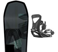 Pack snowboard Amplid Singular 26 + Attacchi Sci - Verde / Blu / Grigio - Größe 158 - 2026