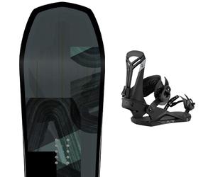 Pack snowboard Amplid Singular 26 + Attacchi Sci - Verde / Blu / Grigio - Größe 158 - 2026