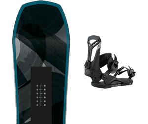 Pack snowboard Amplid Singular Twin 26 + Attacchi Sci - Verde / Blu / Nero - Größe 151 - 2026