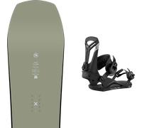 Pack snowboard Amplid Soulmate Khaki 26 + Attacchi Sci - Verde - Größe 153 - 2026