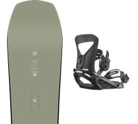 Pack snowboard Amplid Soulmate Khaki 26 + Attacchi Sci - Verde - Größe 161 - 2026
