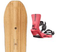 Pack snowboard Arbor Carter Camber 24 + Attacchi Sci - Marrone - Größe 155 - 2024