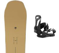 Pack snowboard Arbor Element Decon Rocker Sand 26 + Attacchi Sci - Marrone - Größe 161W - 2026