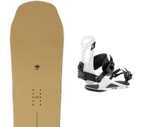Pack snowboard Arbor Element Decon Rocker Sand 26 + Attacchi Sci - Marrone - Größe 163W - 2026