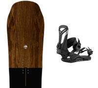 Pack snowboard Arbor Element Rocker Wood/black 26 + Attacchi Sci - Marrone - Größe 158 - 2026