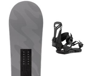 Pack snowboard Arbor Metal Machine 25 + Attacchi Sci - Grigio - Größe 156 - 2025