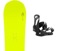 Pack snowboard Bataleon Evil Twin 20y Yellow 26 + Attacchi Sci - Giallo - Größe 159W - 2026