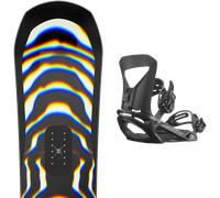Pack snowboard Bataleon Fun.kink Black/white 26 + Attacchi Sci - Nero / Bianco - Größe 154 - 2026