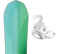 Pack snowboard Bataleon Thunderstorm 24 + Attacchi Sci - Verde / Nero / Blu - Größe 156N - 2024