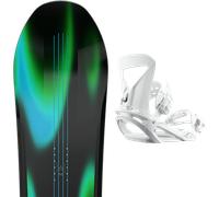 Pack snowboard Bataleon Thunderstorm 25 + Attacchi Sci - Nero / Verde / Blu - Größe 148 - 2025