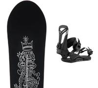 Pack snowboard Burton Counterbalance Hallucinate 26 + Attacchi Sci - Nero / Bianco - Größe 162W - 2026
