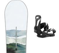 Pack snowboard Burton Cultivator Watercolor 26 + Attacchi Sci - Bianco / Blu / Verde - Größe 150 - 2026