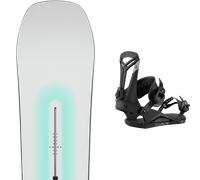 Pack snowboard Burton Custom Glow 26 + Attacchi Sci - Bianco - Größe 162W - 2026