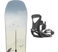 Pack snowboard Burton Custom Jungle 26 + Attacchi Sci - Blu / Multicolore - Größe 158W - 2026