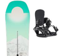 Pack snowboard Burton Feelgood W First Tracks 26 + Attacchi Sci - Verde / Grigio / Bianco - Größe 152 - 2026