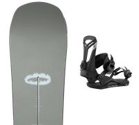 Pack snowboard Burton Instigator Grey 26 + Attacchi Sci - Grigio / Nero - Größe 155 - 2026