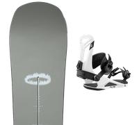 Pack snowboard Burton Instigator Grey 26 + Attacchi Sci - Grigio / Nero - Größe 155W - 2026