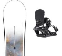 Pack snowboard Burton Stylus W 24 + Attacchi Sci - Bianco / Viola / Blu - Größe 142 - 2025
