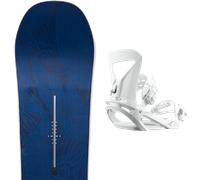 Pack snowboard Burton Yeasayer Flying V W 26 + Attacchi Sci - Blu / Grigio - Größe 152 - 2026