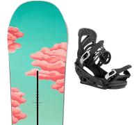 Pack snowboard Burton Yeasayer W Blue/pink 25 + Attacchi Sci - Verde / Blu - Größe 144 - 2025
