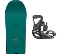 Pack snowboard Capita Aeronaut Multi 26 + Attacchi Sci - Verde / Nero - Größe 157 - 2026