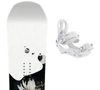 Pack snowboard Capita Birds Of A Feather 25 + Attacchi Sci - Nero / Bianco - Größe 146 - 2025