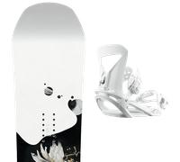 Pack snowboard Capita Birds Of A Feather 25 + Attacchi Sci - Nero / Bianco - Größe 150W - 2025