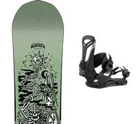 Pack snowboard Capita Dark Horse Green 26 + Attacchi Sci - Verde / Nero - Größe 154 - 2026