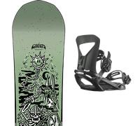 Pack snowboard Capita Dark Horse Green 26 + Attacchi Sci - Verde / Nero - Größe 154 - 2026